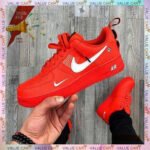 Nike Air Force 1 Utility Red/White Sneaker Unisex - Image 2