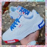 Puma Carina White Multi Stylish Sneaker - Image 2