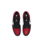 Air Jordan 1 Low Retro Bred Toe Black Red - Image 3