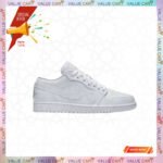 Nike Air Jordan 1 Retro Low Triple White Sneaker