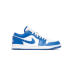 Air Jordan 1 Low White Marina Blue Sneaker