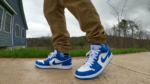 Air Jordan 1 Low White Marina Blue Sneaker - Image 4