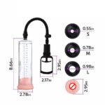Men PowerUp Penis Enlargement Manuel Pump Dildo Sex Toy - Image 2