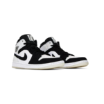 Air Jordan 1 Retro Mid Black & White Sneaker - Image 2