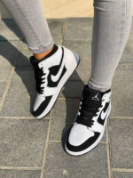 Air Jordan 1 Retro Mid Black & White Sneaker - Image 5