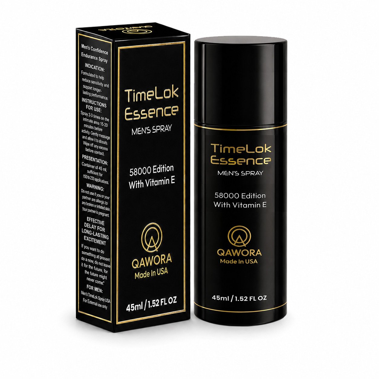101 Qawora TimeLok Men Long Time Delay Spray (with Vitamin E) - Image 1