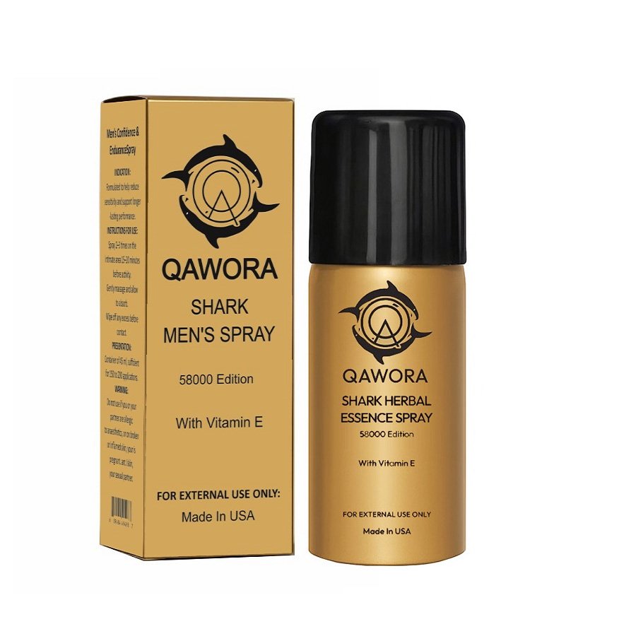 Shark101 Shark Men’s Spray by Qawora – Delay Formula, Made in USA
