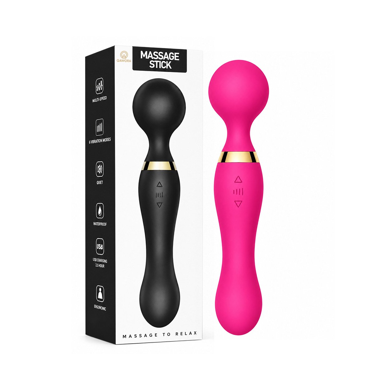 21 Rechargeable Massage Stick | Powerful Wand Massager for Full Body Relaxation & Dildo Toys - Image 1
