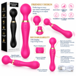 Rechargeable Massage Stick | Powerful Wand Massager for Full Body Relaxation & Dildo Toys - Image 2