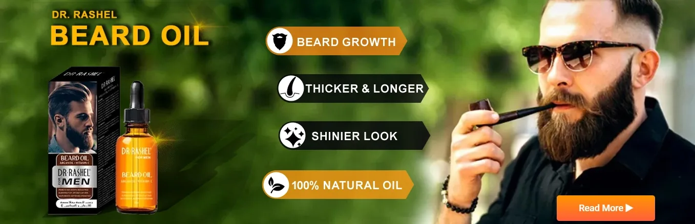 Dr. Rashel beard oil banner